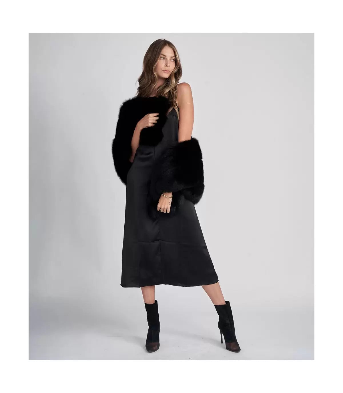 Fur Scarf - Black