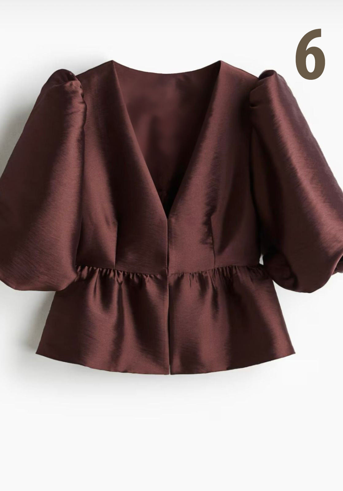 Raw Silk Peplum