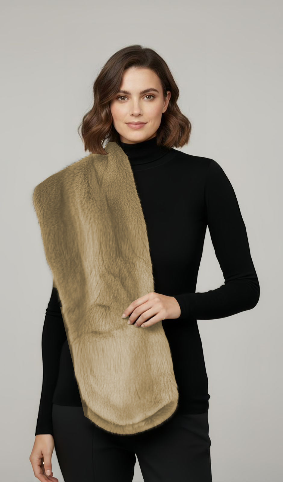 Fur Scarf - Ash Blonde