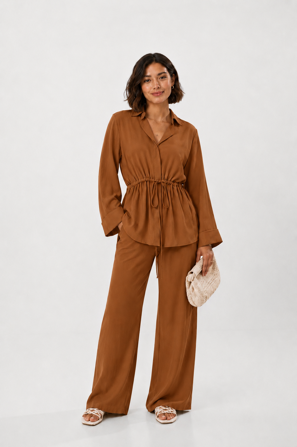 Nia String Set | Caramel Brown