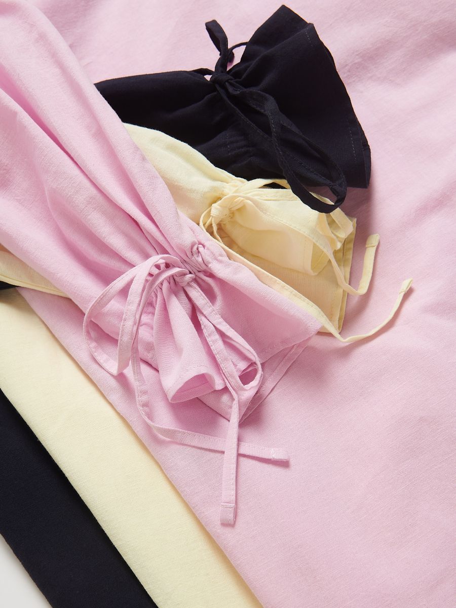 Bow Cuff Button Down | Pastels