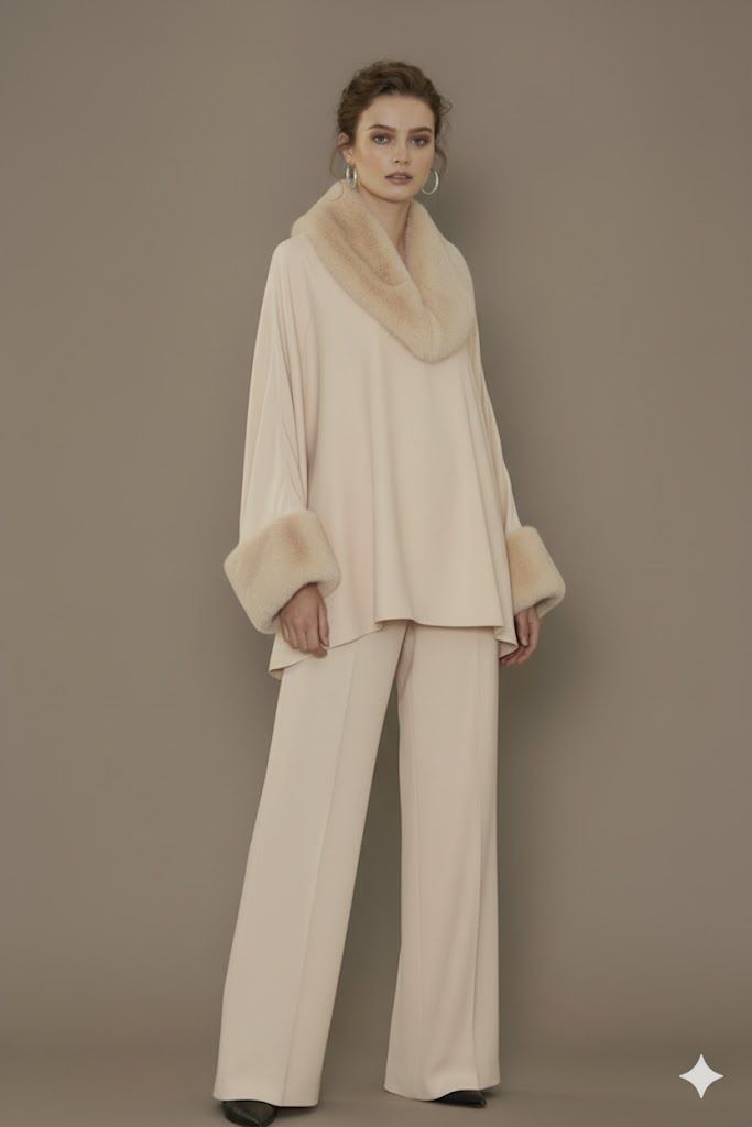 V Fur Set | Cream Fawn
