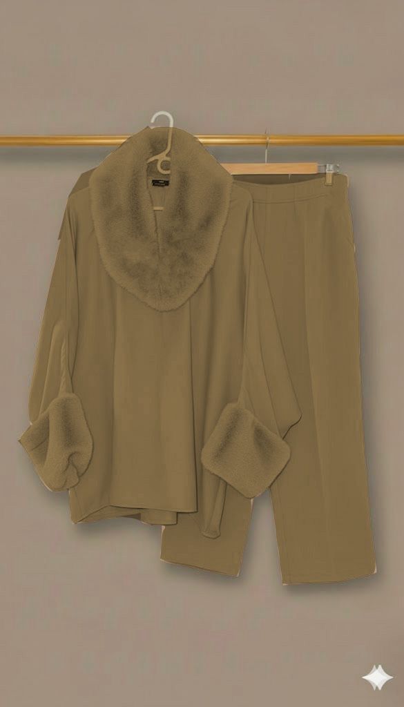 V Fur Set | Brown