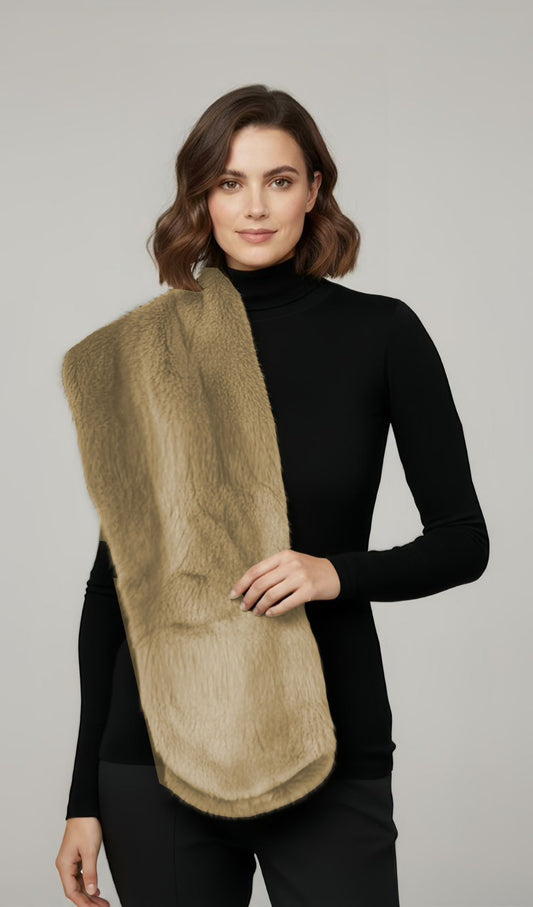 Fur Scarf - Ash Blonde