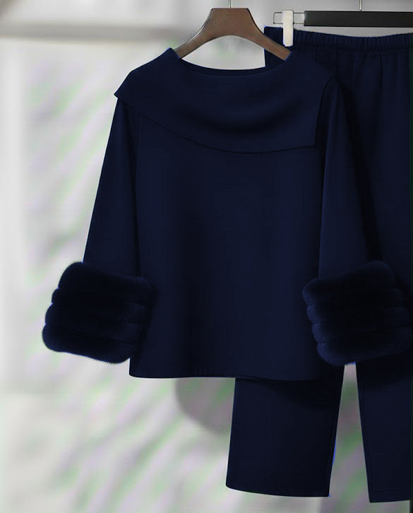 Lined Fur - Set | Dark Blue