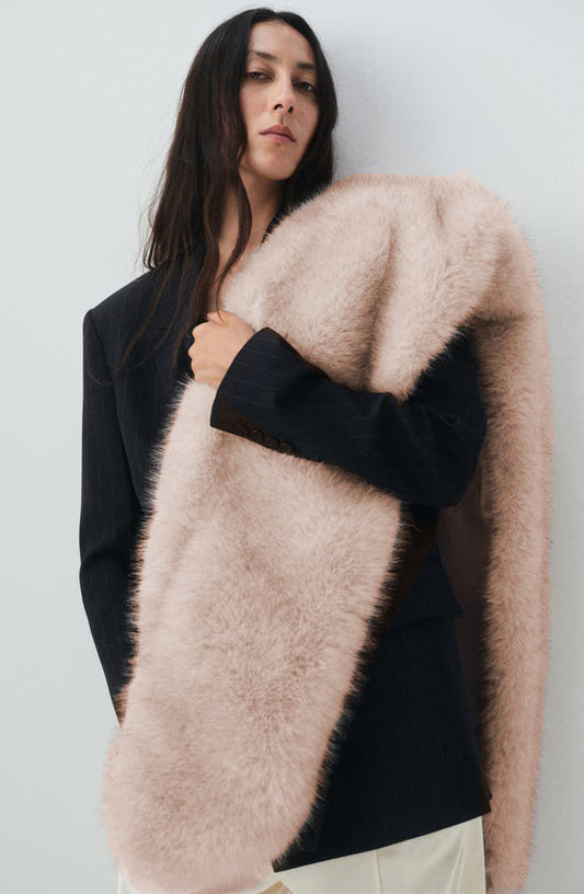 Fur Scarf - Fawn Cream