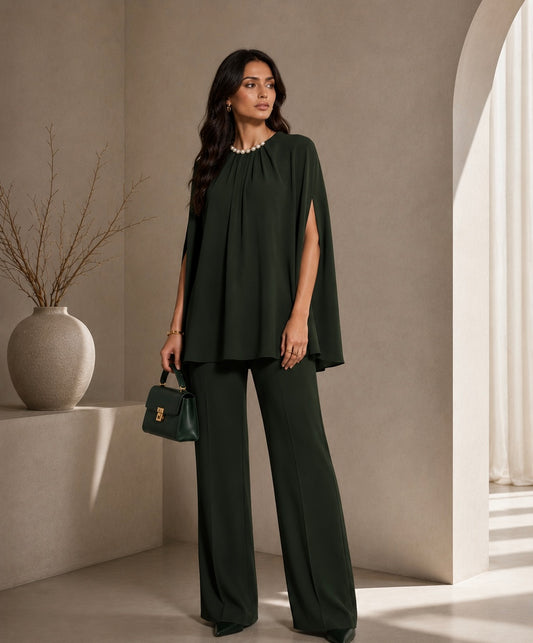 Cape Slit Set | Green