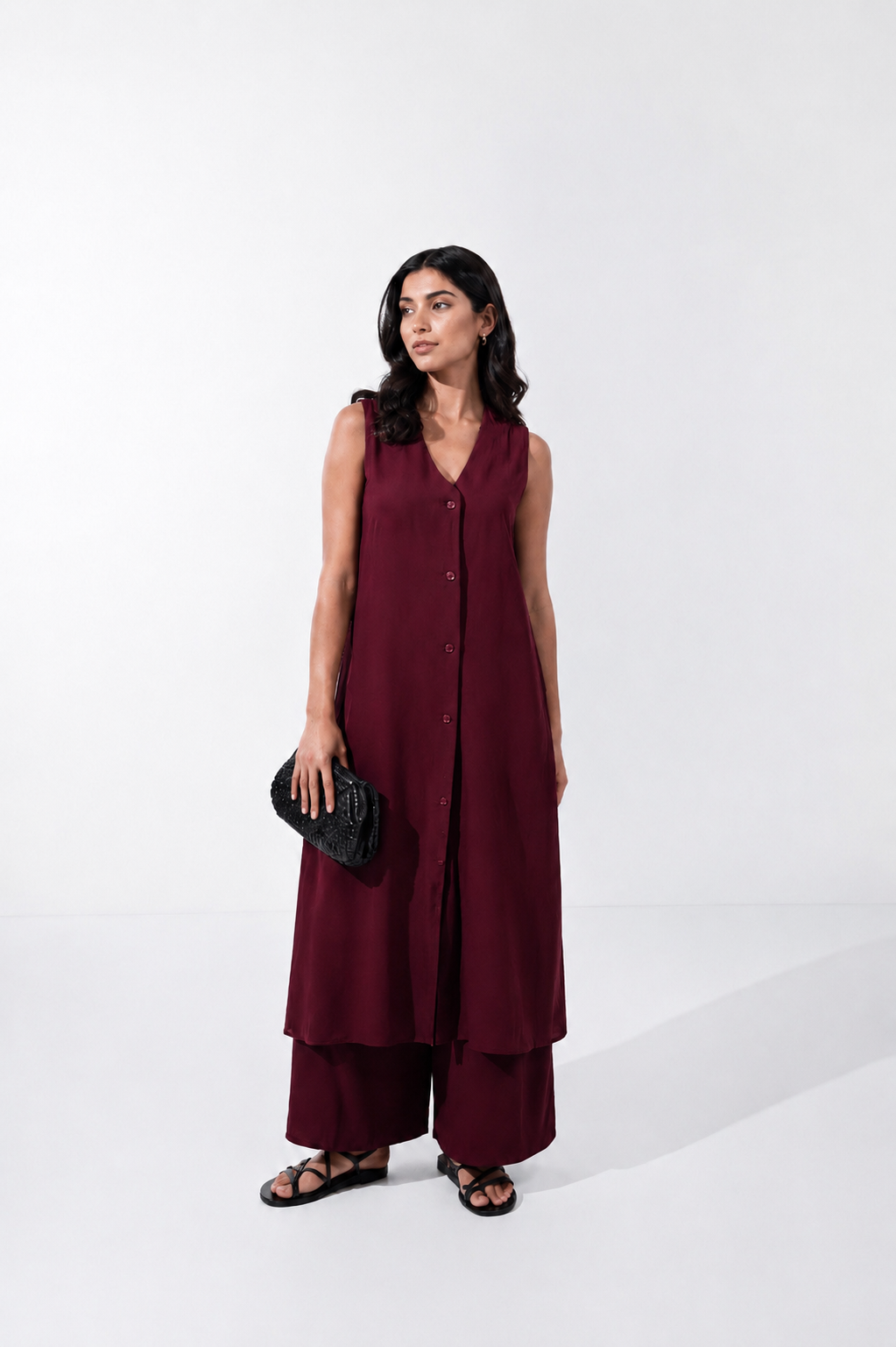 Rafia Set | Burgundy